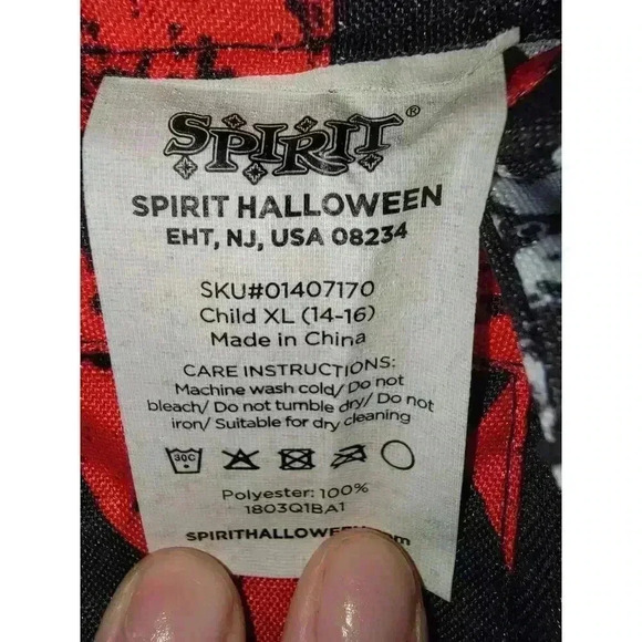 Spirit Halloween Twisted Circus Suit Child size XL 14-16 - Picture 5 of 5